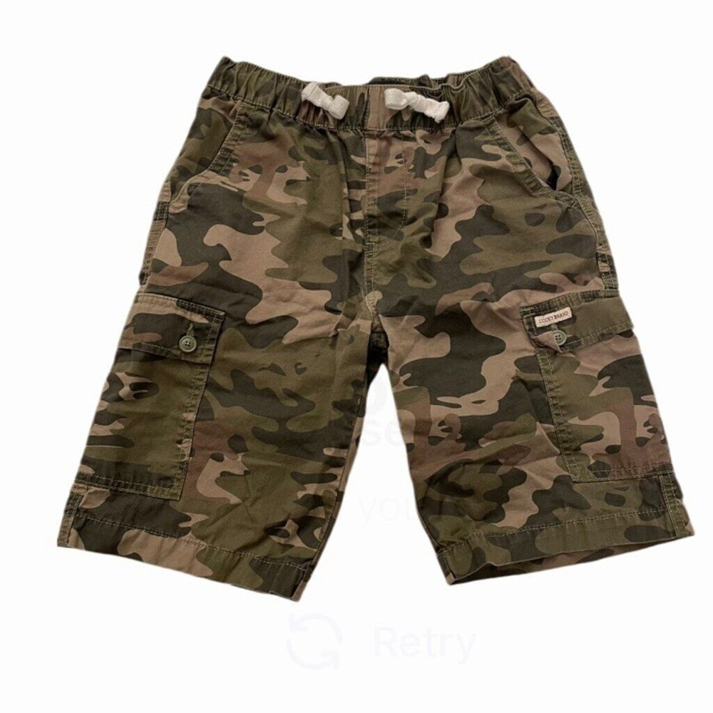 Lucky Brand Cotton Camouflage Cargo Boys Shorts Large - Picture 6 of 6